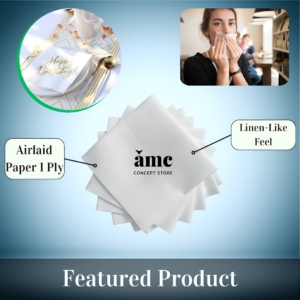 Personalized Airlaid Paper Linen-Like Feel Lunch Napkins